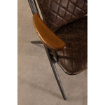 Hoxton Genuine Brown Leather Chair