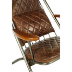 Hoxton Genuine Brown Leather Chair