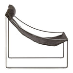 Hoxton Antique Black Leather Sling Chair