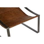 Hoxton Genuine Light Brown Leather Sling Chair