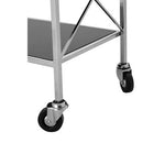Hoffmann Black Mirrored Glass 3 Tier Trolley