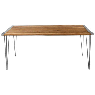 Nandri Slatted Teak Wood Dining Table