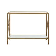Axis Console Table With Gold Finish Frame