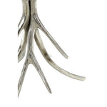 Antler Round Side Table with Black Marble Top