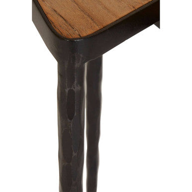 Elmo Elm Wood Set Of 3 Triangular Nesting Tables