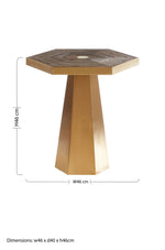 Titan Small Hexagon End Table