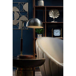 Lagero Brown Leather Effect Curved Cocoon Chair