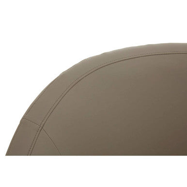 Lagero Brown Leather Effect Curved Cocoon Chair