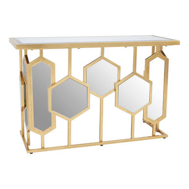 Rio Gold and Mirror Console Table