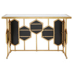 Rio Gold and Mirror Console Table
