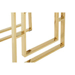 Allure Gold Finish Square Legs End Table