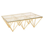 Allure Gold Prismatic Coffee Table