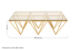 Allure Gold Prismatic Coffee Table
