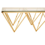 Allure Gold Prismatic Coffee Table