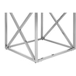 Allure End Table With Cross Base