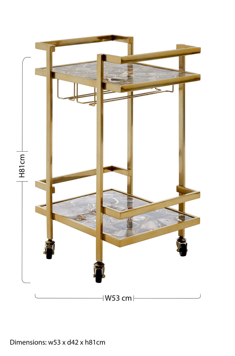 Vita Drinks Trolley In Agate