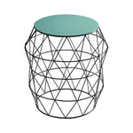 Corina Side Table With Green Enamel Top