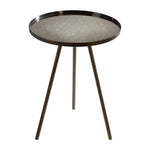 Corra Black Finish Side Table