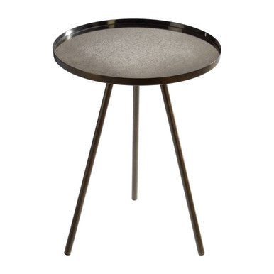 Corra Black Finish Side Table