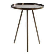 Corra Black Finish Side Table