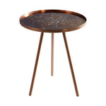 Corra Matte Copper Finish Side Table