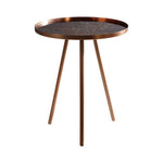 Corra Matte Copper Finish Side Table
