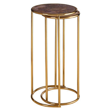 Vita Amethyst Top Set Of 2 Nesting Side Tables