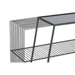 Trento Console Table With Grey Glass Top