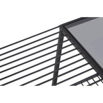 Trento Console Table With Grey Glass Top