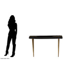 Asamra Black Acacia Wood Console Table