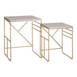 Avantis Marble Set Of 2 Square Nesting Tables