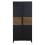 Salvar 2 Tone Oak Wood Tall Cabinet
