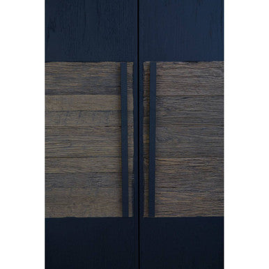 Salvar 2 Tone Oak Wood Tall Cabinet