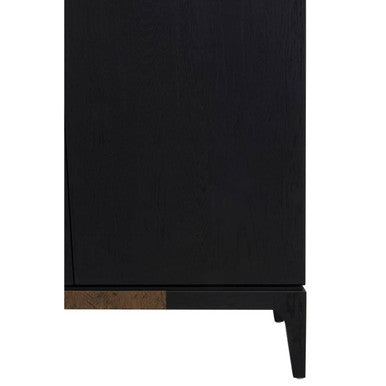 Salvar 2 Tone Oak Wood Tall Cabinet