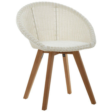 Lovina White Rattan Effect Dining Chair