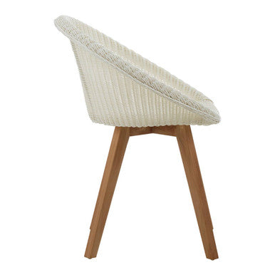 Lovina White Rattan Effect Dining Chair