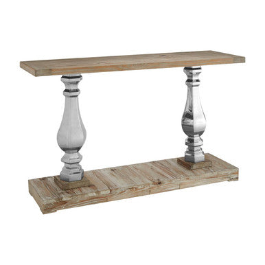 Richmond White Washed Pine Wood Console Table