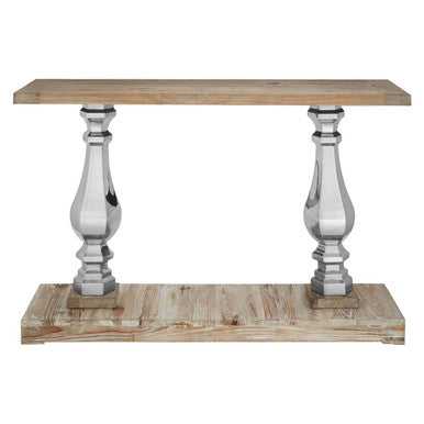 Richmond White Washed Pine Wood Console Table