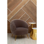 Lino Small Gold Drum Side Table