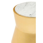 Lino Small Gold Drum Side Table