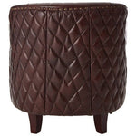 Victor Brown Leather Winged Back Armchair