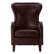 Victor Brown Leather Lounge Chair