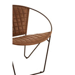 Buffalo Brown Leather Modern Sling Chair