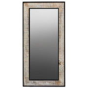 Luxor Recycled Wood Rectangular Wall Mirror