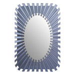 Jade Grey Rectangular Sunburst Wall Mirror