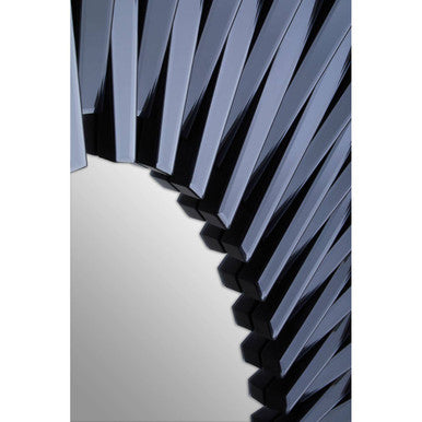 Jade Grey Rectangular Sunburst Wall Mirror