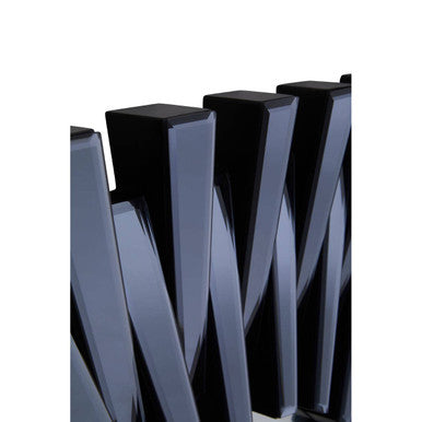 Jade Grey Rectangular Sunburst Wall Mirror