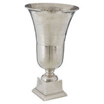 Kensington Townhouse Large Silver Finish Fluted Vase