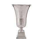 Kensington Townhouse Large Silver Finish Fluted Vase