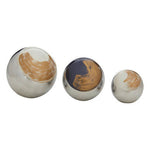 Alma Set Of 3 Deco Brushstroke Balls